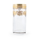 Gold/Platinum Tumbler Glass Set - 6pcs