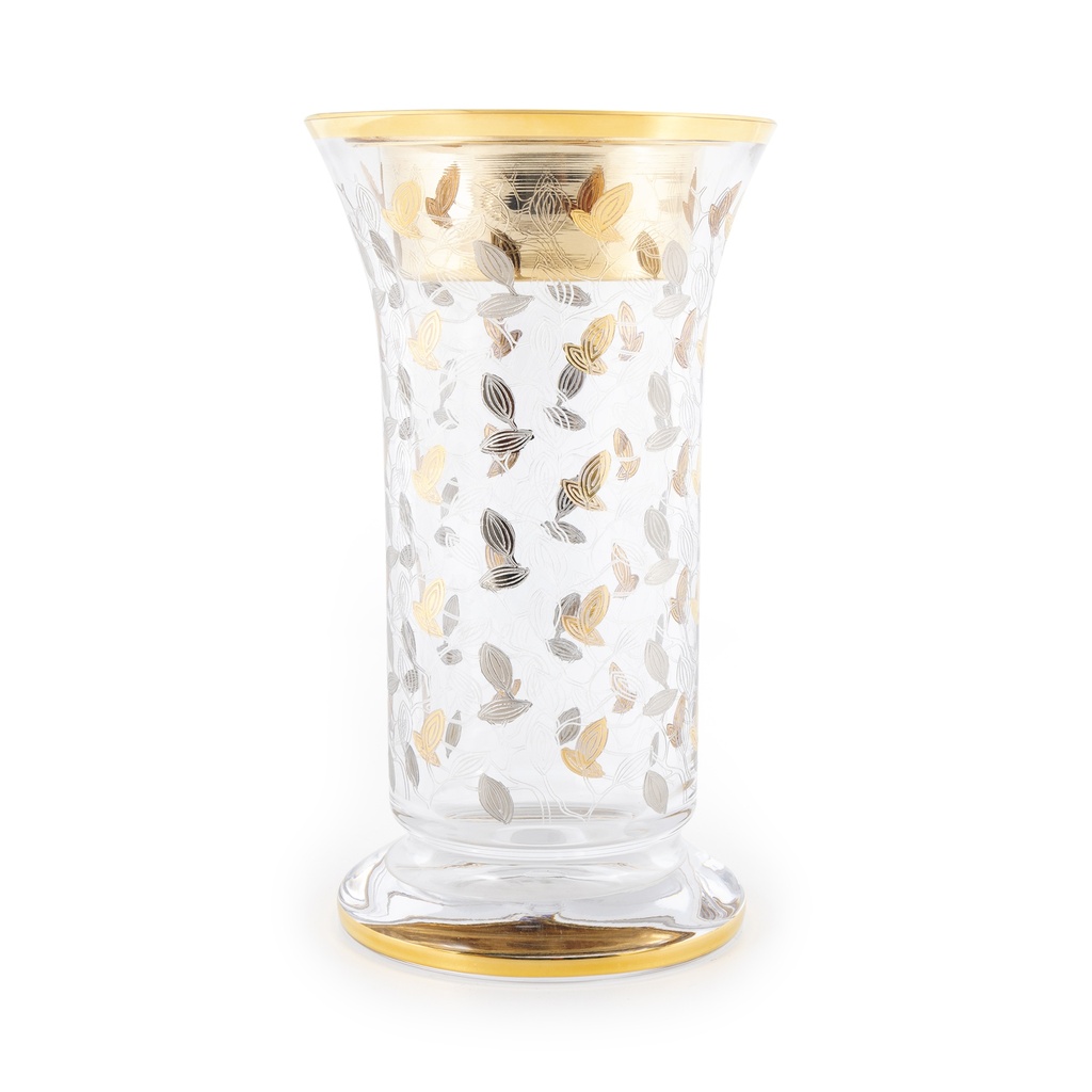 Glass Base Decorative Incense Burner - Gold/Silver