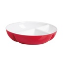 Vintage Two-Tone Snack Bowl - Red
