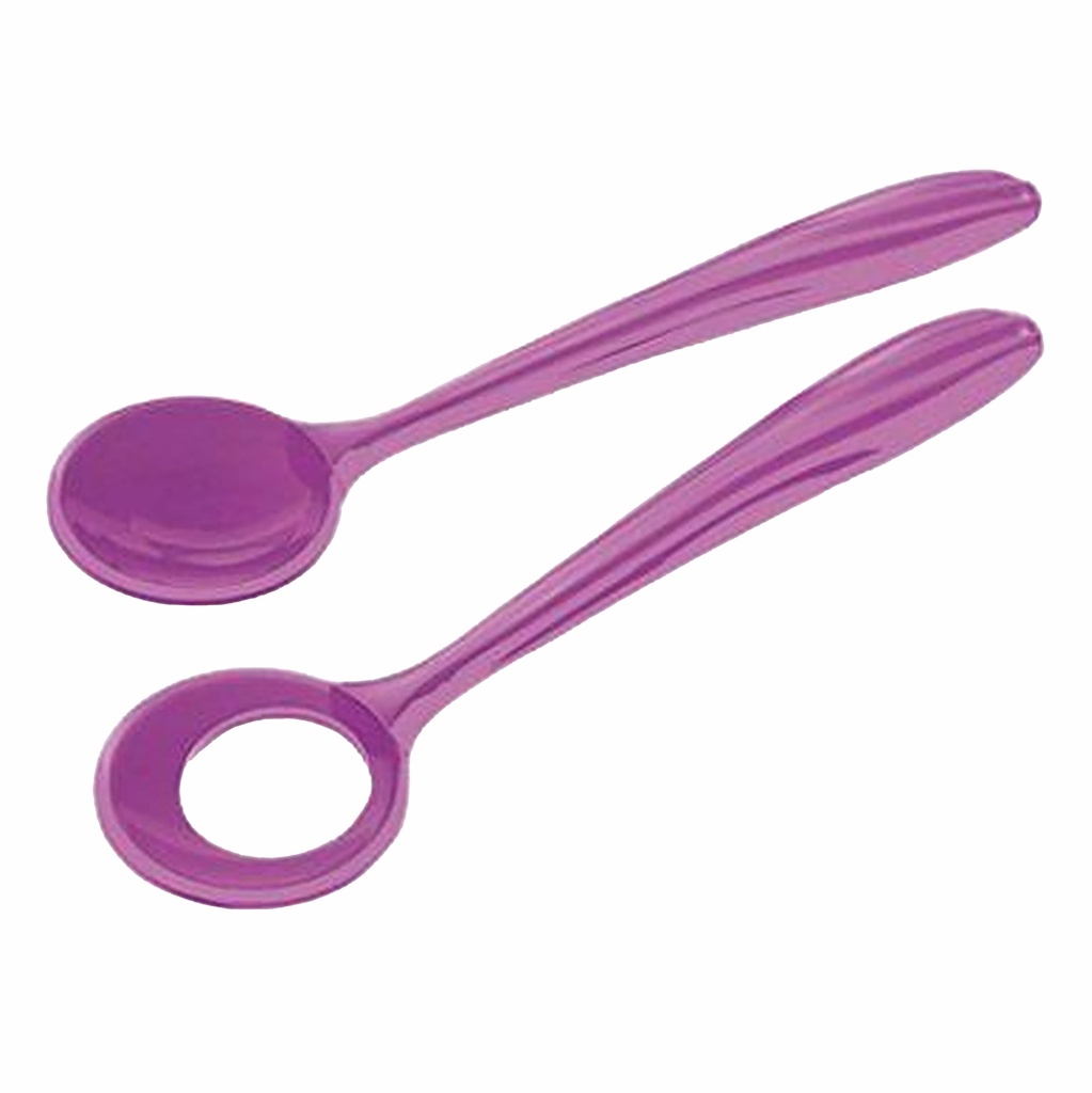 Aqua Salad Servers - Violet