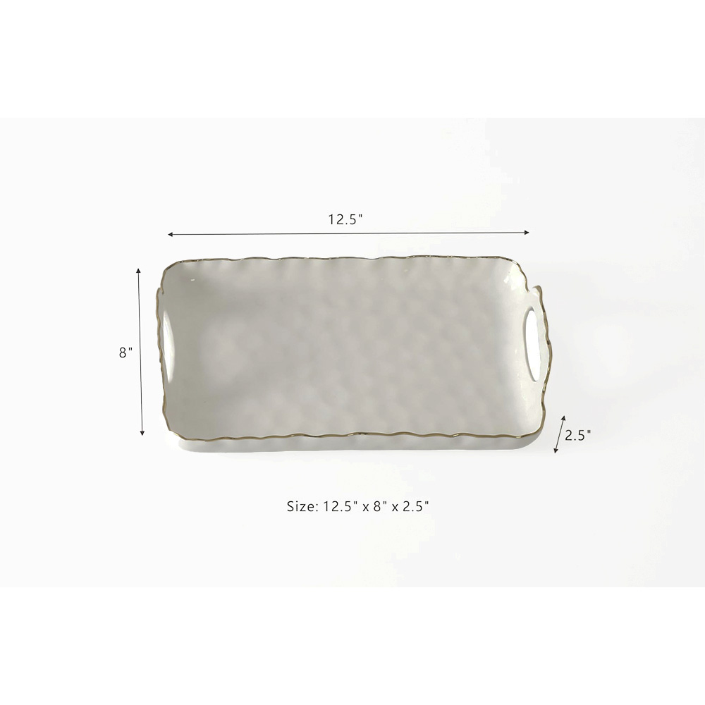 Small Tray with Handles 12.5" x 8" x 2.5"