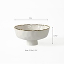 Small Footed Bowl 7" D x 3.75"