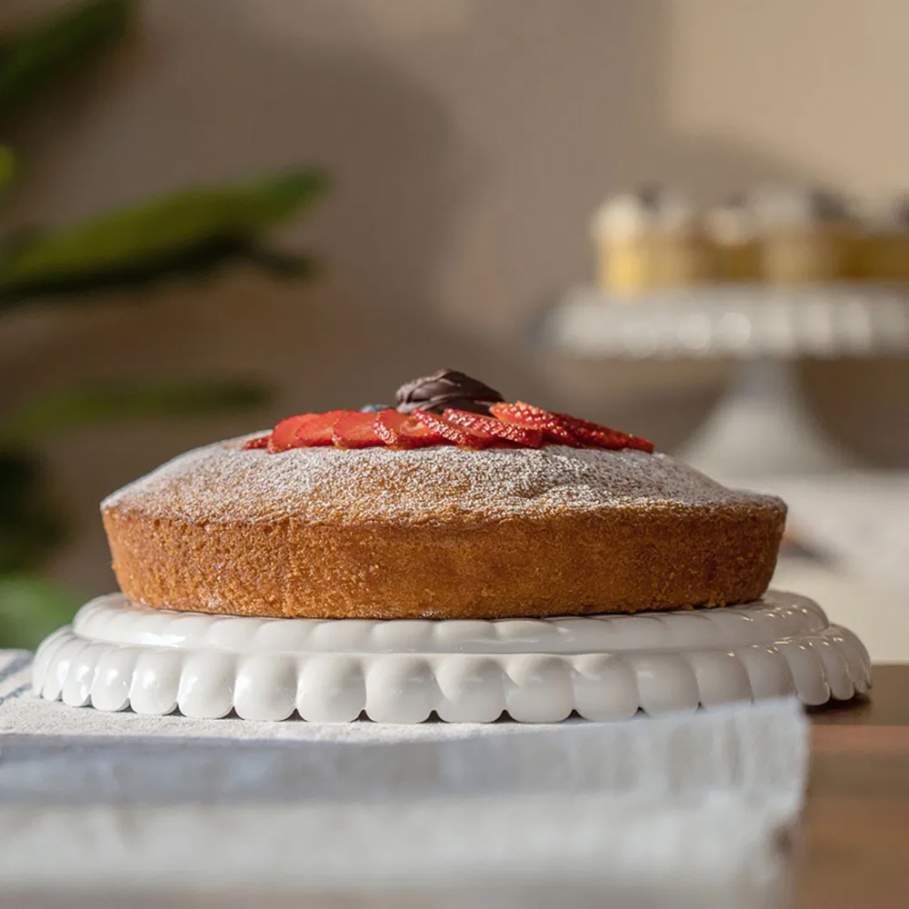 Tiffany Cake Platter with Dome - Transparent