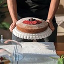 Tiffany Cake Platter with Dome - Transparent