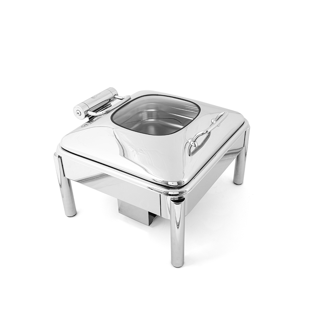 Square Chafing Dish with Mechanical Damping  - 6L