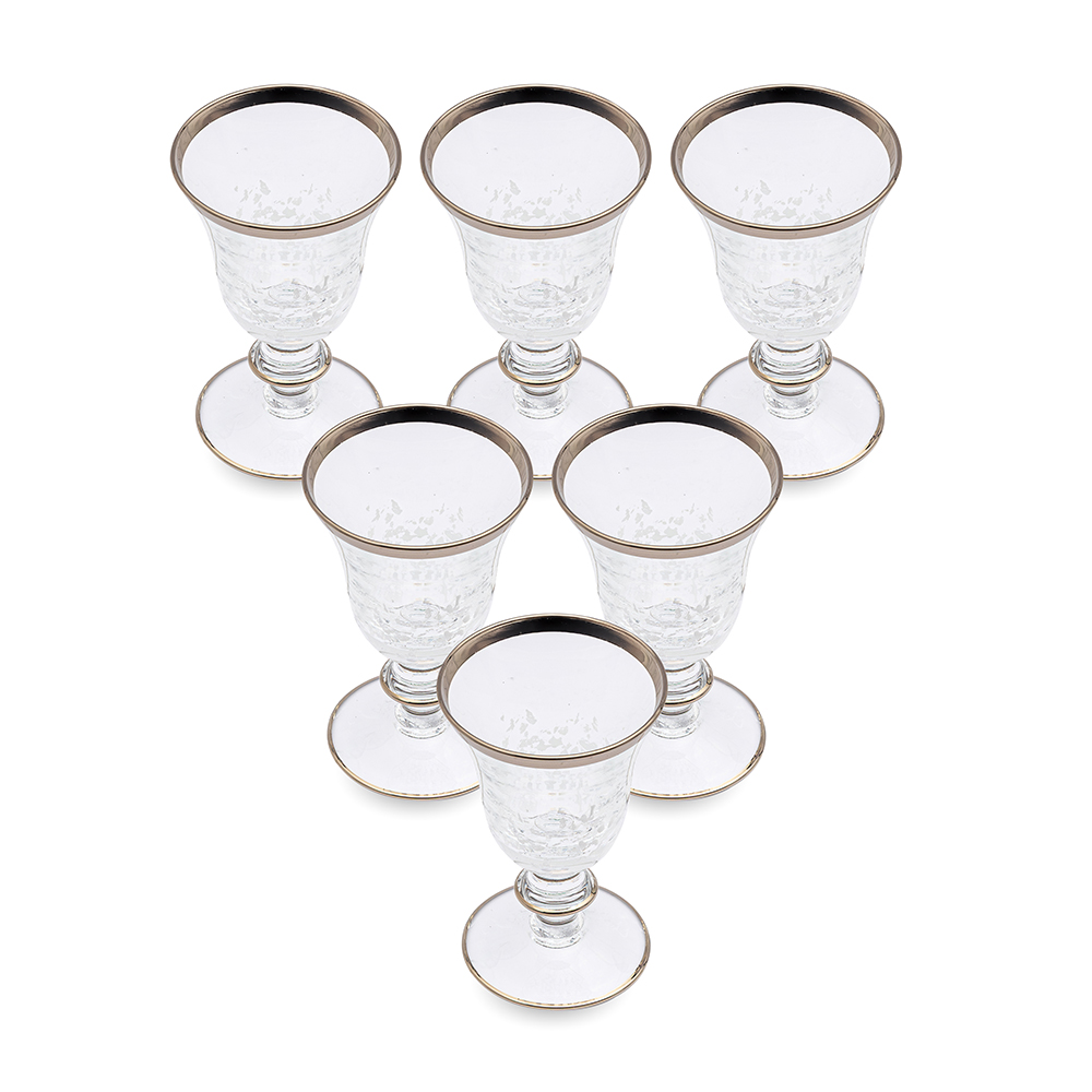 6 PCS GOBLET PLATINUM