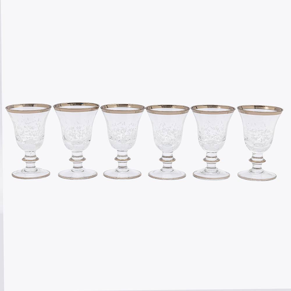 6 PCS GOBLET PLATINUM