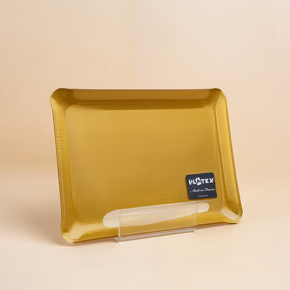 ACRYLIC TRAY 24X18CM SECRET GOLD