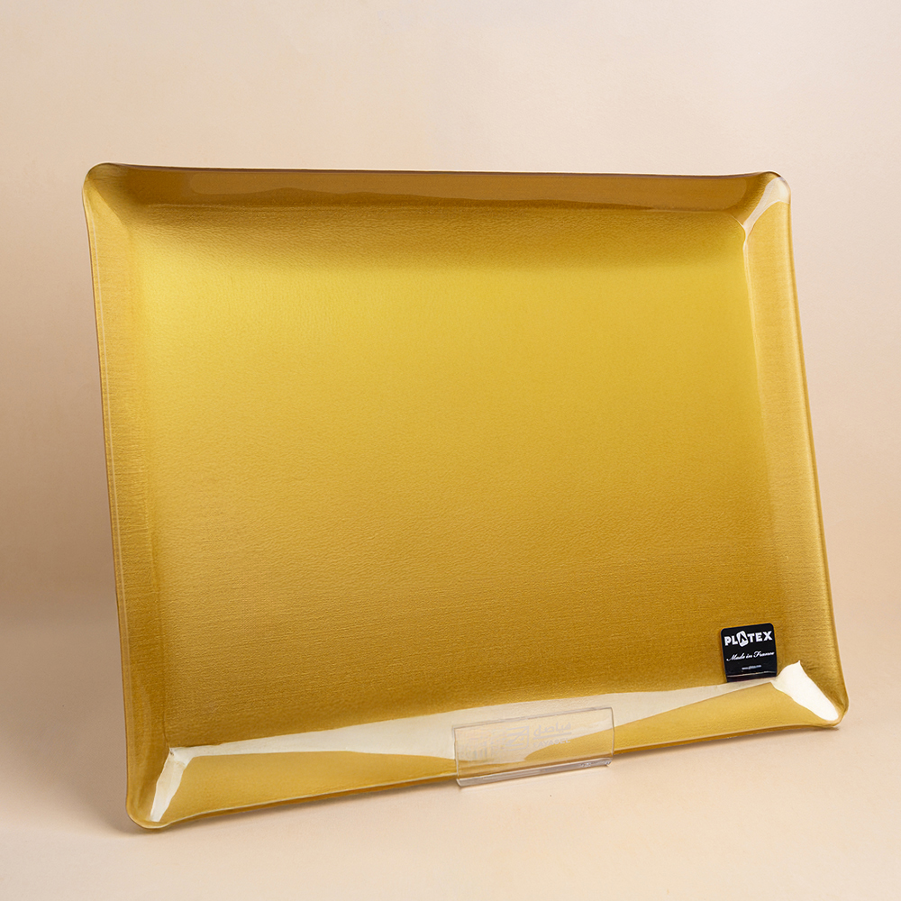 ACRYLIC TRAY 46X36CM SECRET GOLD
