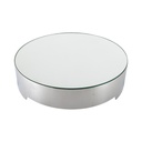 Sarezzo Stainless Steel Cake Plate w/ Mirrored Glass 45cm