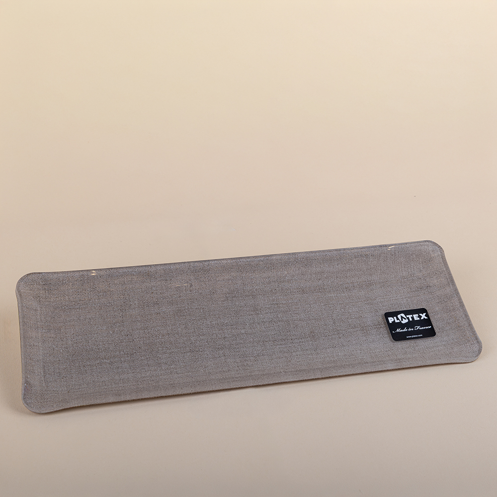  Natural Linen Acrylic Serving Tray - 37x13cm