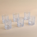 Crystal Short Water Glass Set - 6pcs