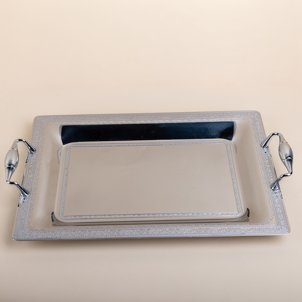 Magic Inox Rectangular Serving Tray - 40x28cm