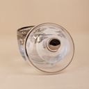 Sugar and Spice Bowl Set with Lid - Silver Pattern