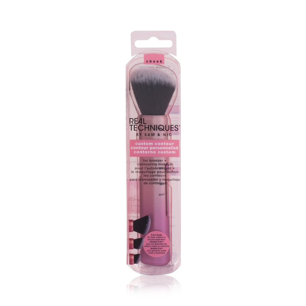 Custom Contour for Bronzer and Contouring 3in1 Brush - N 424