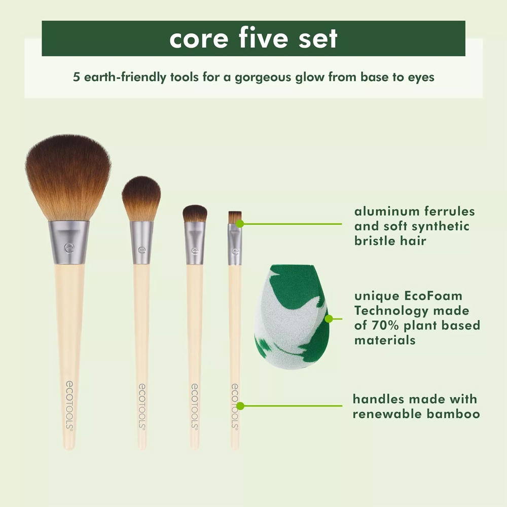 The Core Five Makeup Brush - 5 Pcs