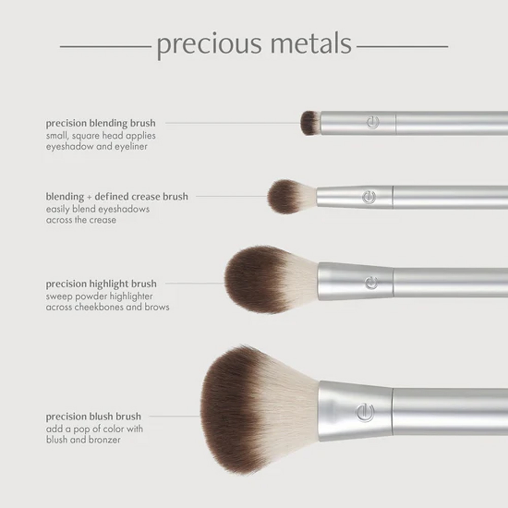 Precious Metals Cheek + Eye Highlight Set - 4 Pcs
