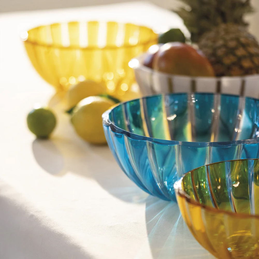 Dolcevita 25cm Plastic Bowl Medium - Blue
