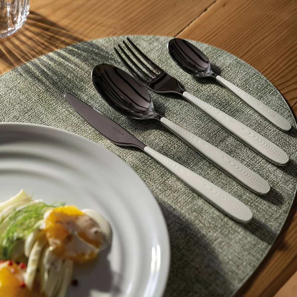 Just Cutlery Set 24 Pieces - White