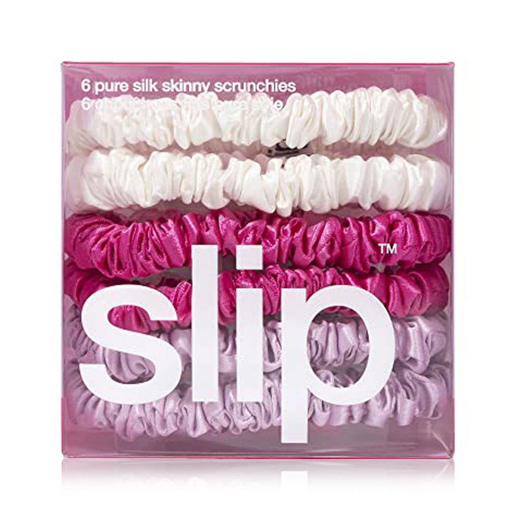 Pure Silk Queen Skinny Scrunchies - 6pcs