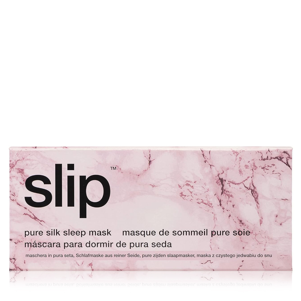 Silk Eye Mask - Pink Marble