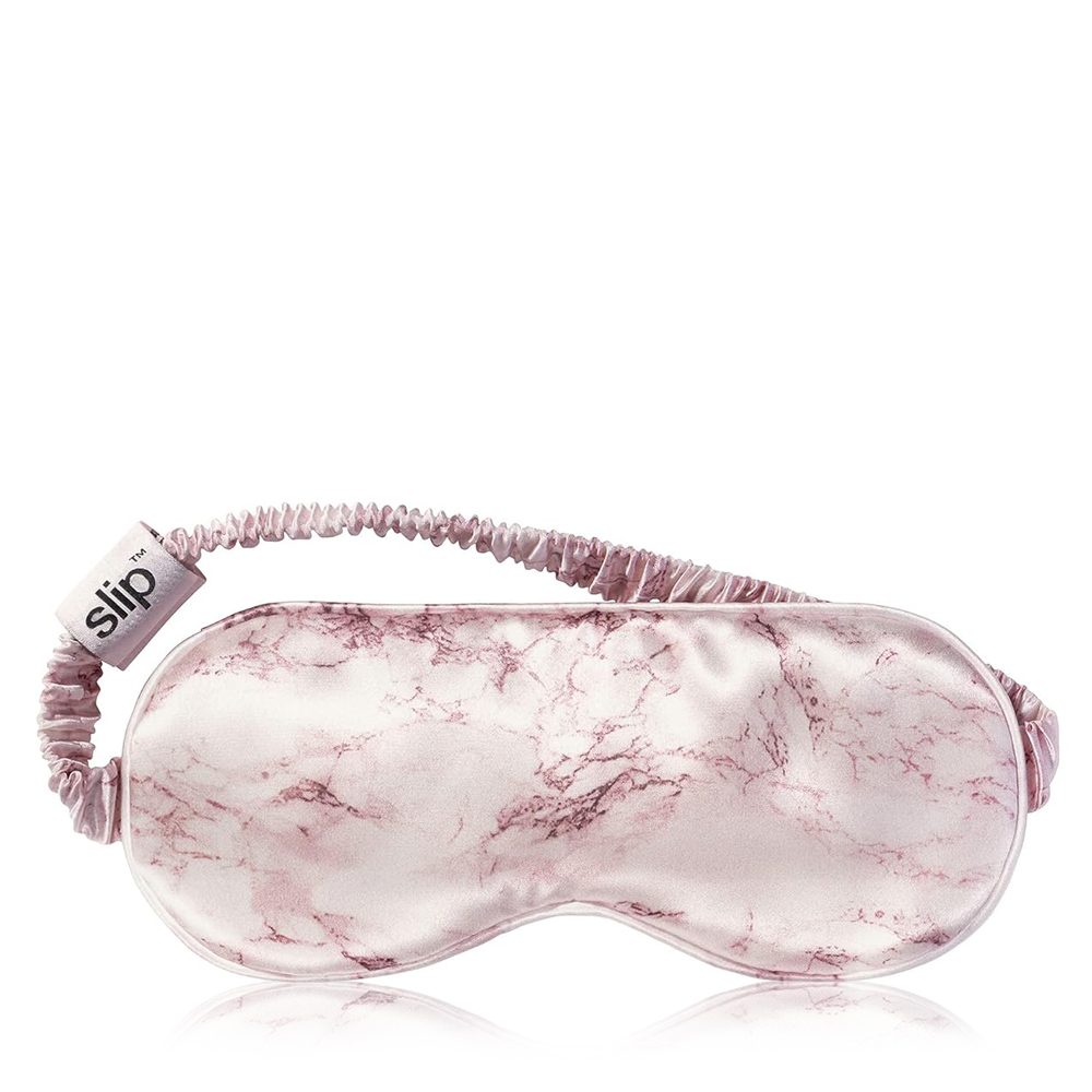 Silk Eye Mask - Pink Marble