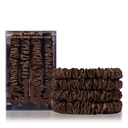 Skinny Scrunchies Set Of 4 - Dark Brown