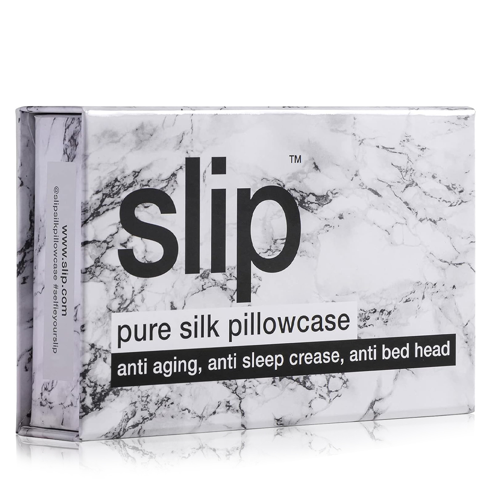 Pure Silk Queen Pillowcase - Marble