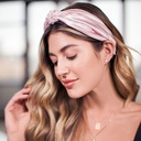 Silk Knot Headband - Pink