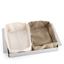 Beige Stainless Steel Bread Holder