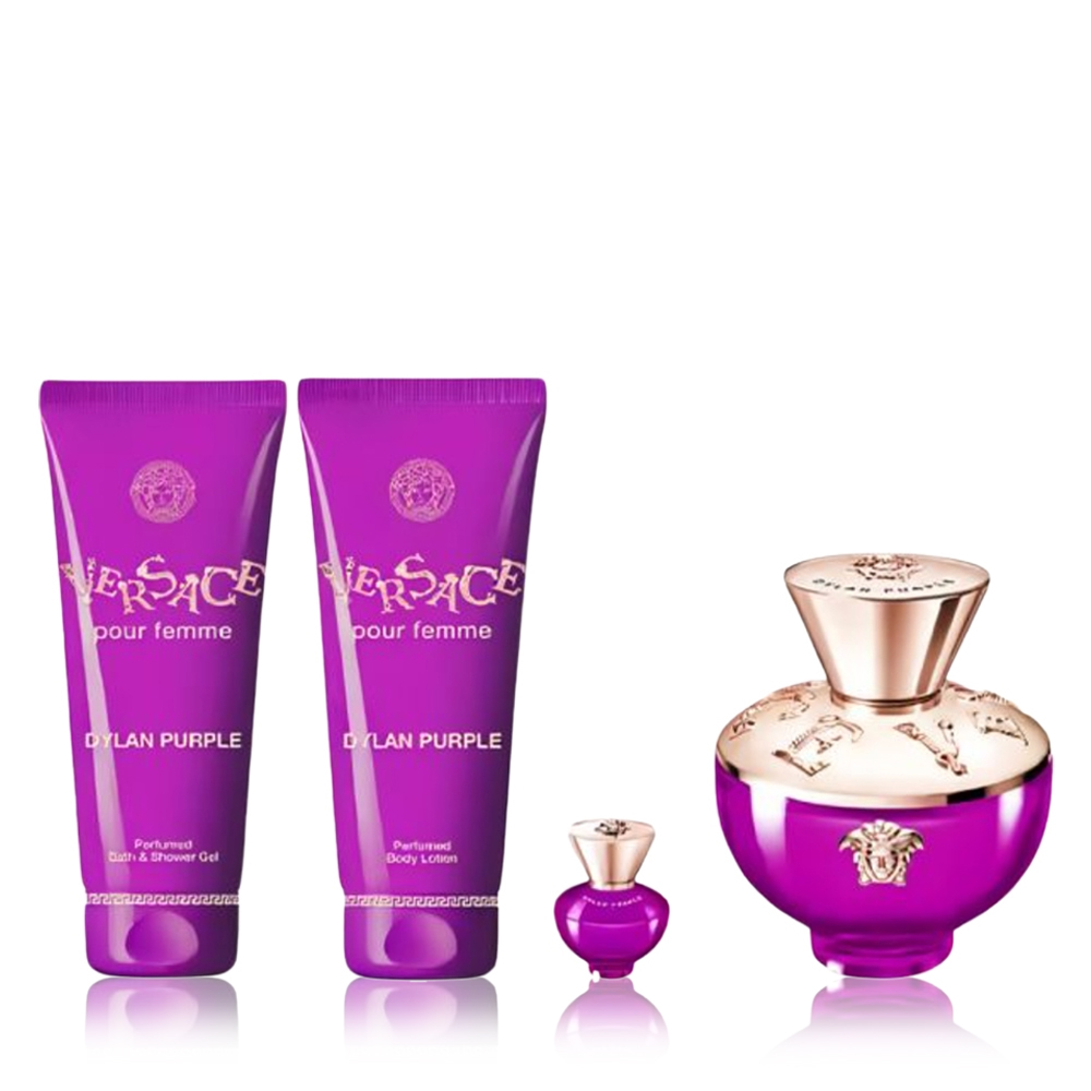 Pour Femme Dylan Purple Set for Women - 4 Pcs