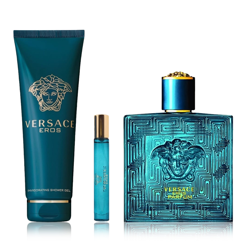 Eros Parfum Gift Set for Men - 3 Pcs