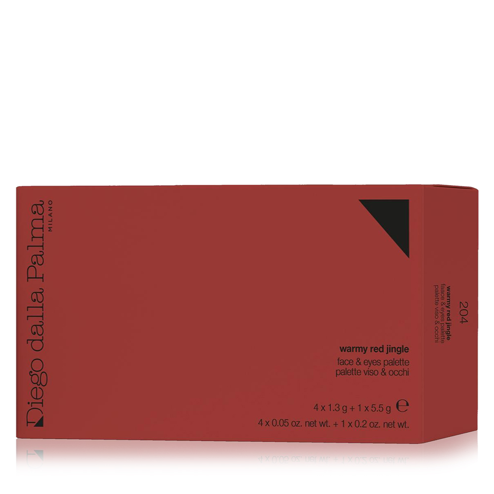 WARMY RED JINGLE FACE AND EYE PALATTE 204