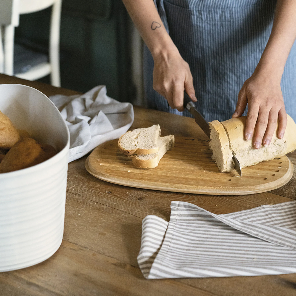 Tierra Bread Bin with Bamboo Lid