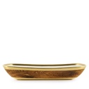 Naya Rustic Wood and Gold Tray