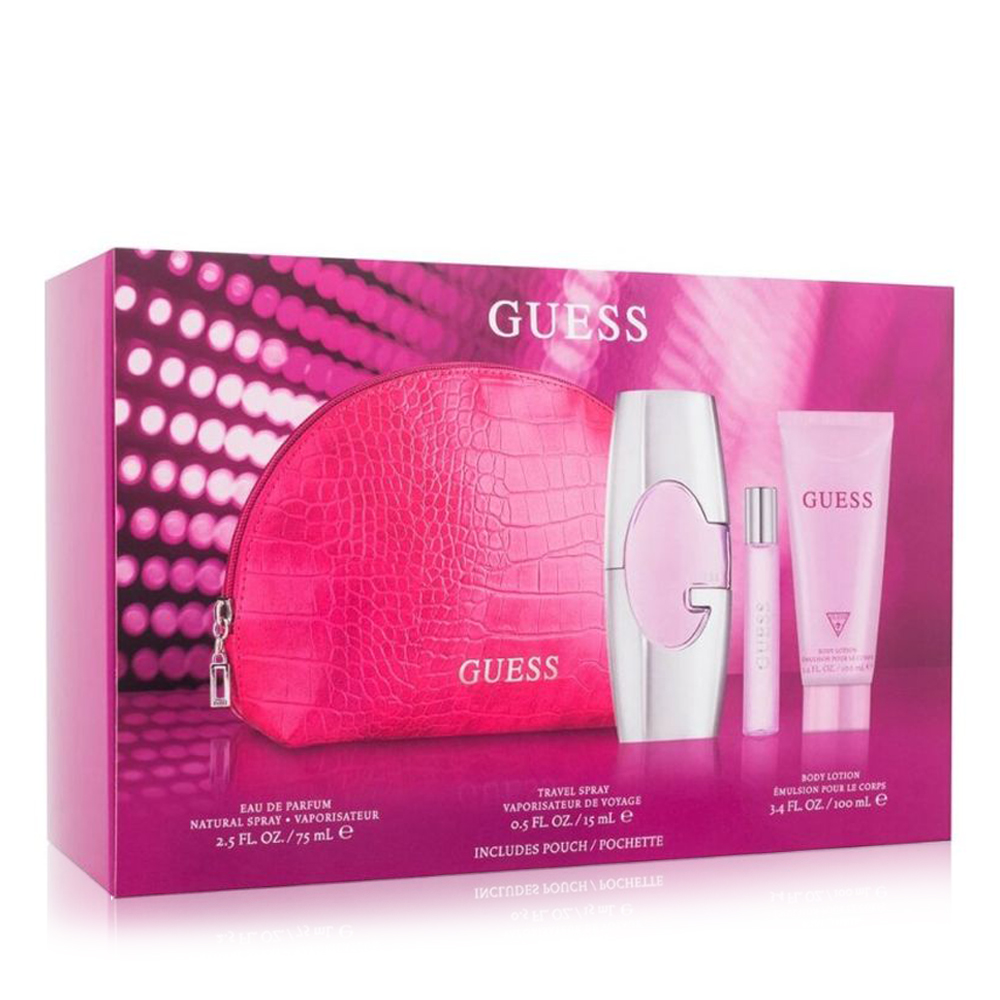 Guess Pink Gift Set - 4 Pcs - Women