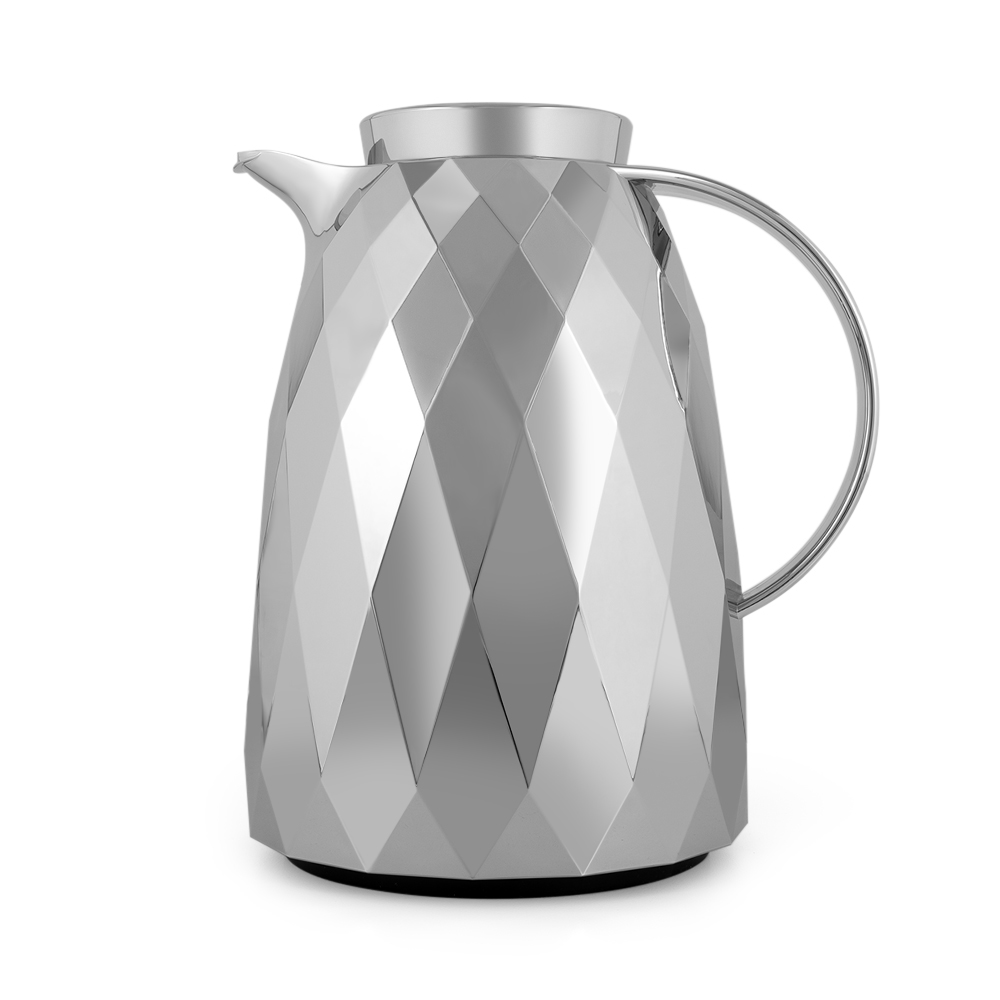 Swirl Cone Silver Vacuum Flask - 1.5 Litre