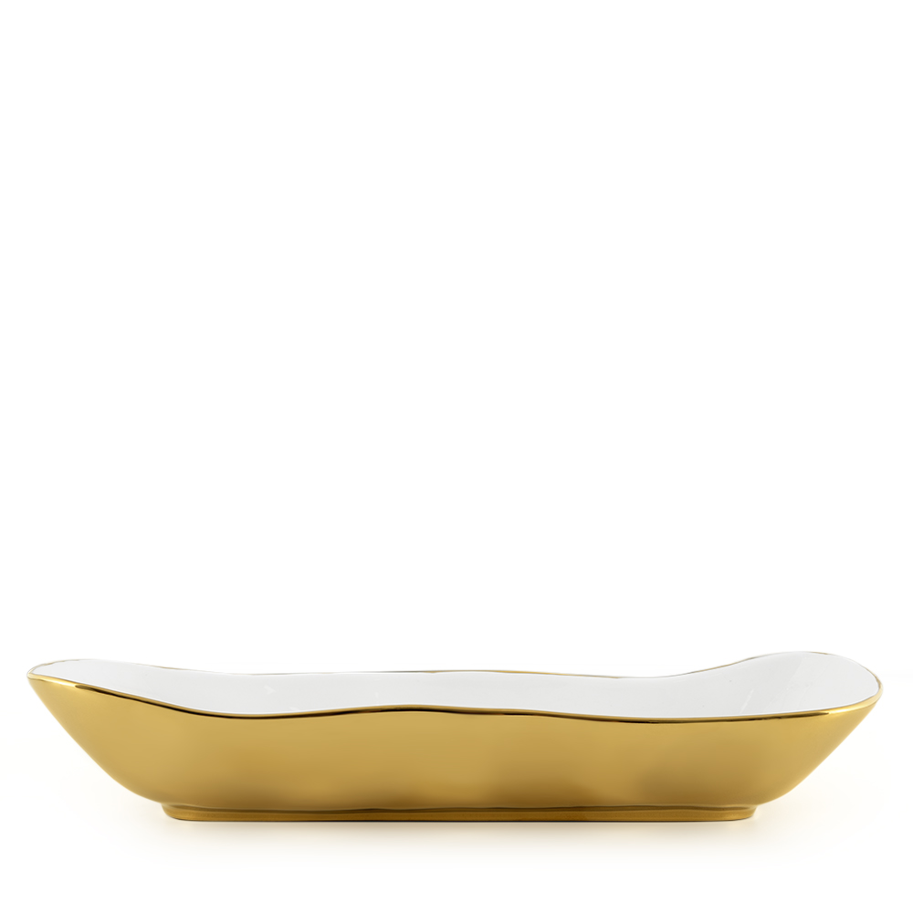 صحن تقديم مون لايت عميق بشكل مستطيل