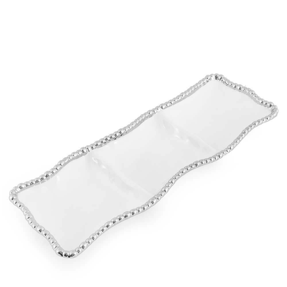 Salerno 3-Section Serving Piece