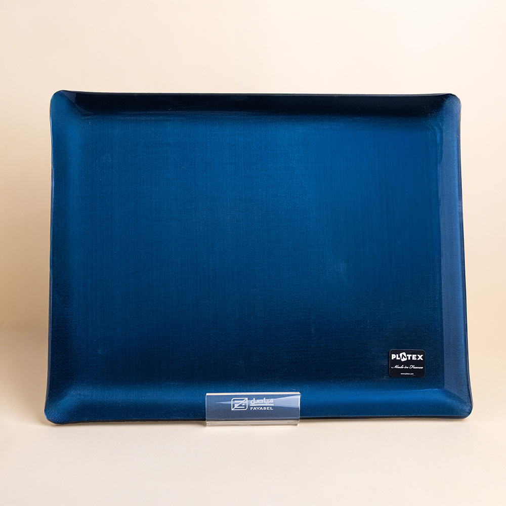 صينية اكريليك سيكريت 46x36سم - ازرق داكن