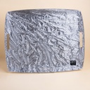 Old Silver Acrylic Serving Tray with Handles - 54x43cm