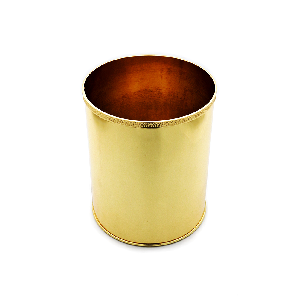 سلة مهملات - ذهبي