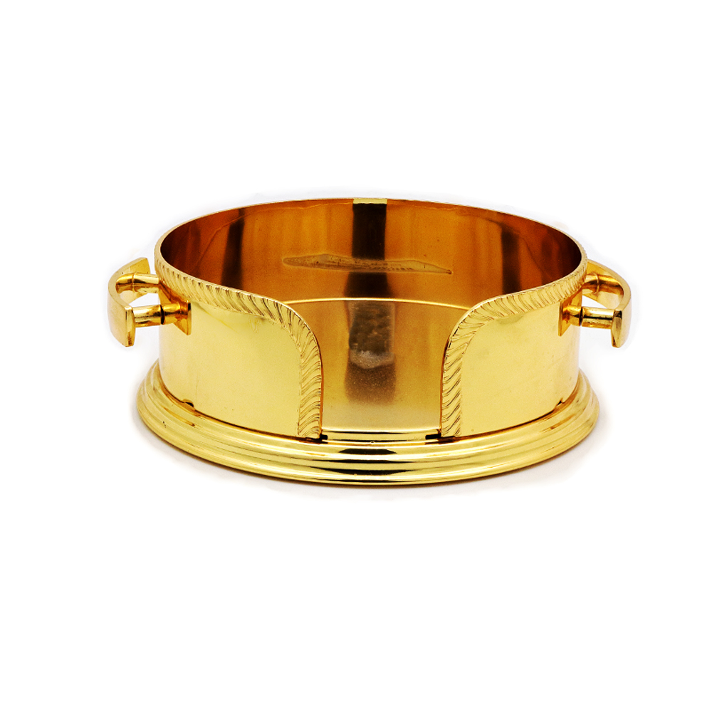 حامل أطباق كبيرة الحجم - ذهبي