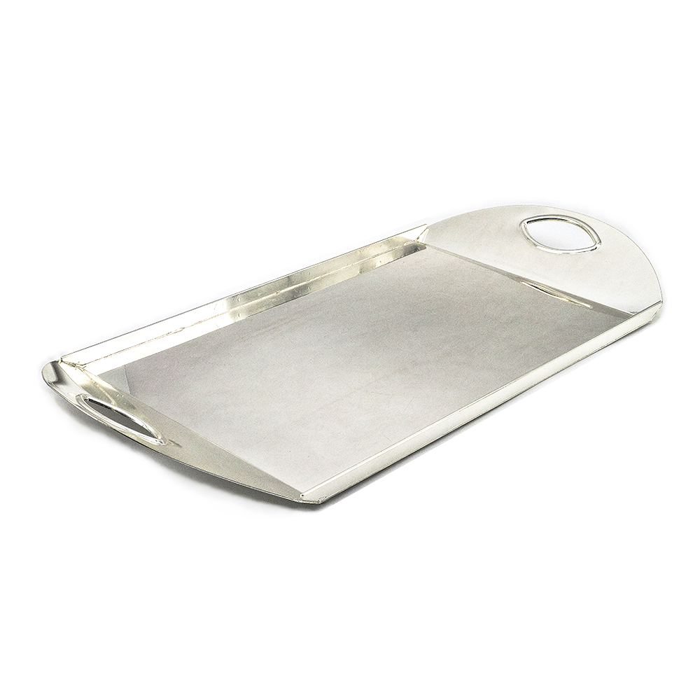 Silver Plated Metal Rectangle Tray