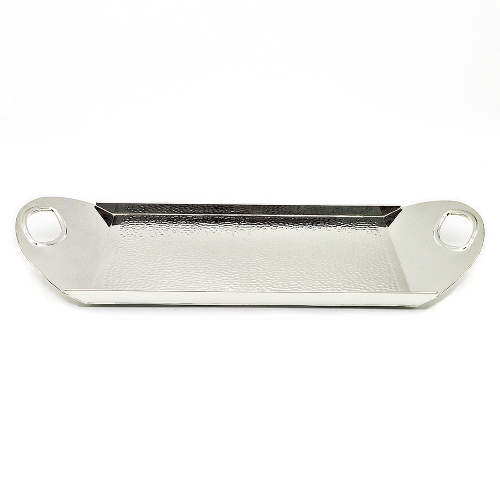 Silver Plated Rectangle Tray With Handles