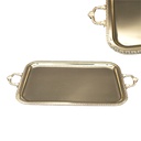 Iron Gilt Color Plated Rectangle Tray