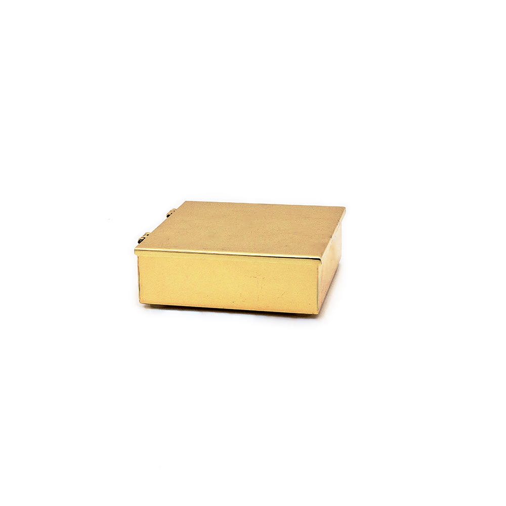 Iron Gold Plated Square Storage Box