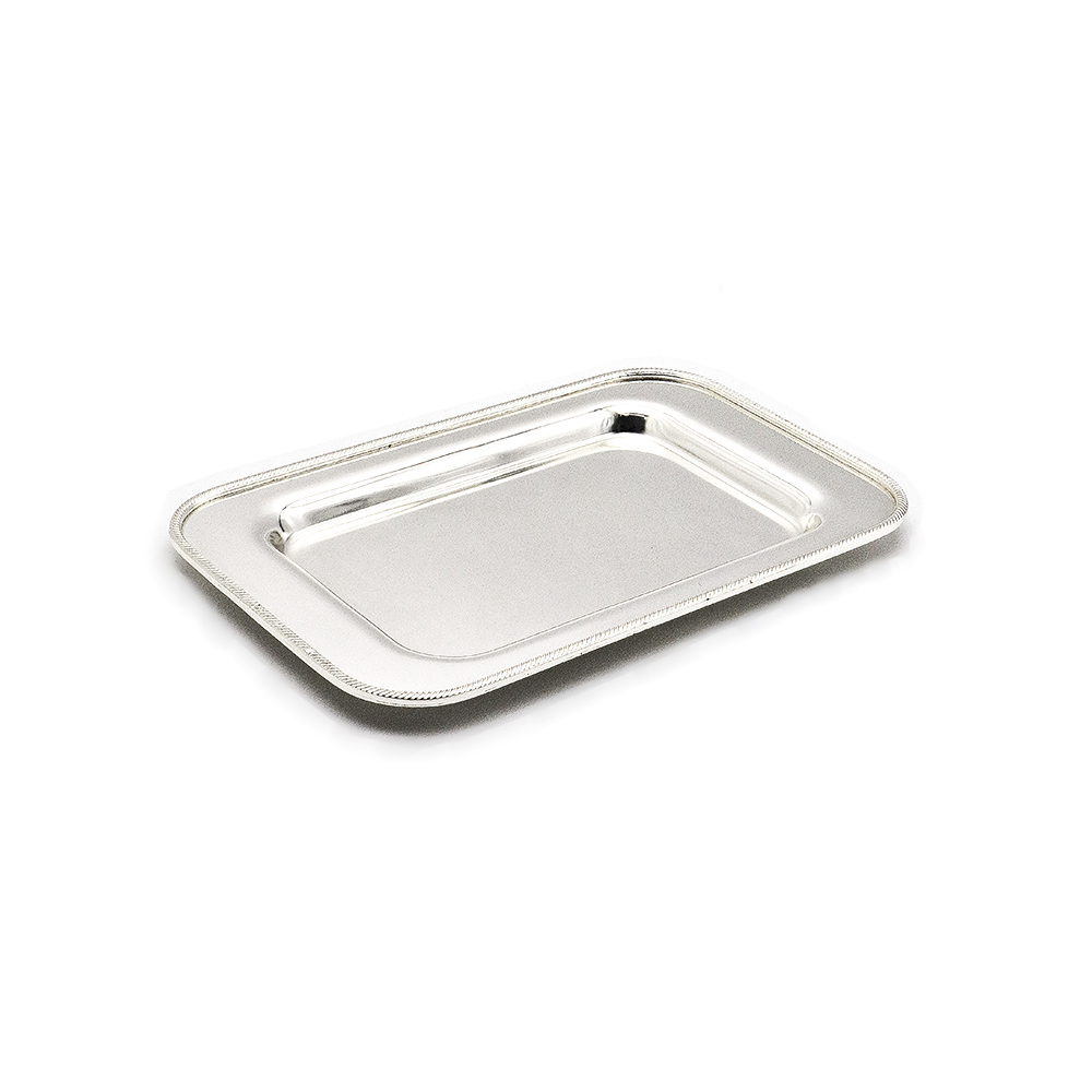 Iron Silver Plated  Rectangle Tray