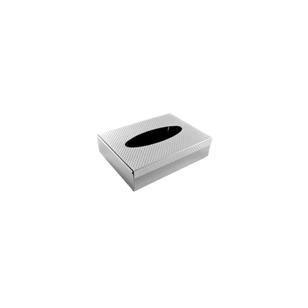 Sarezzo Small Stainless Steel Tissue Box