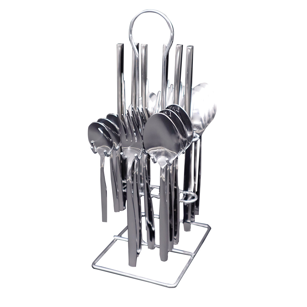 Stainless Steel Mirror Finish Cutlery Set - 24pcs